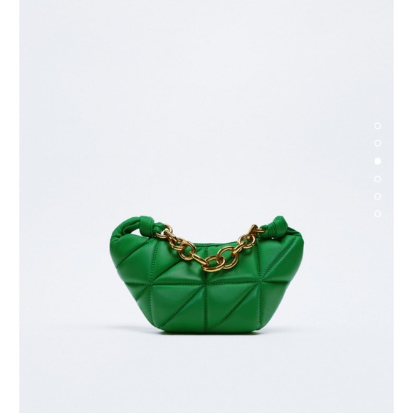 ZARA QUITTED LEATHER MINI BAG - Picture 2 of 6